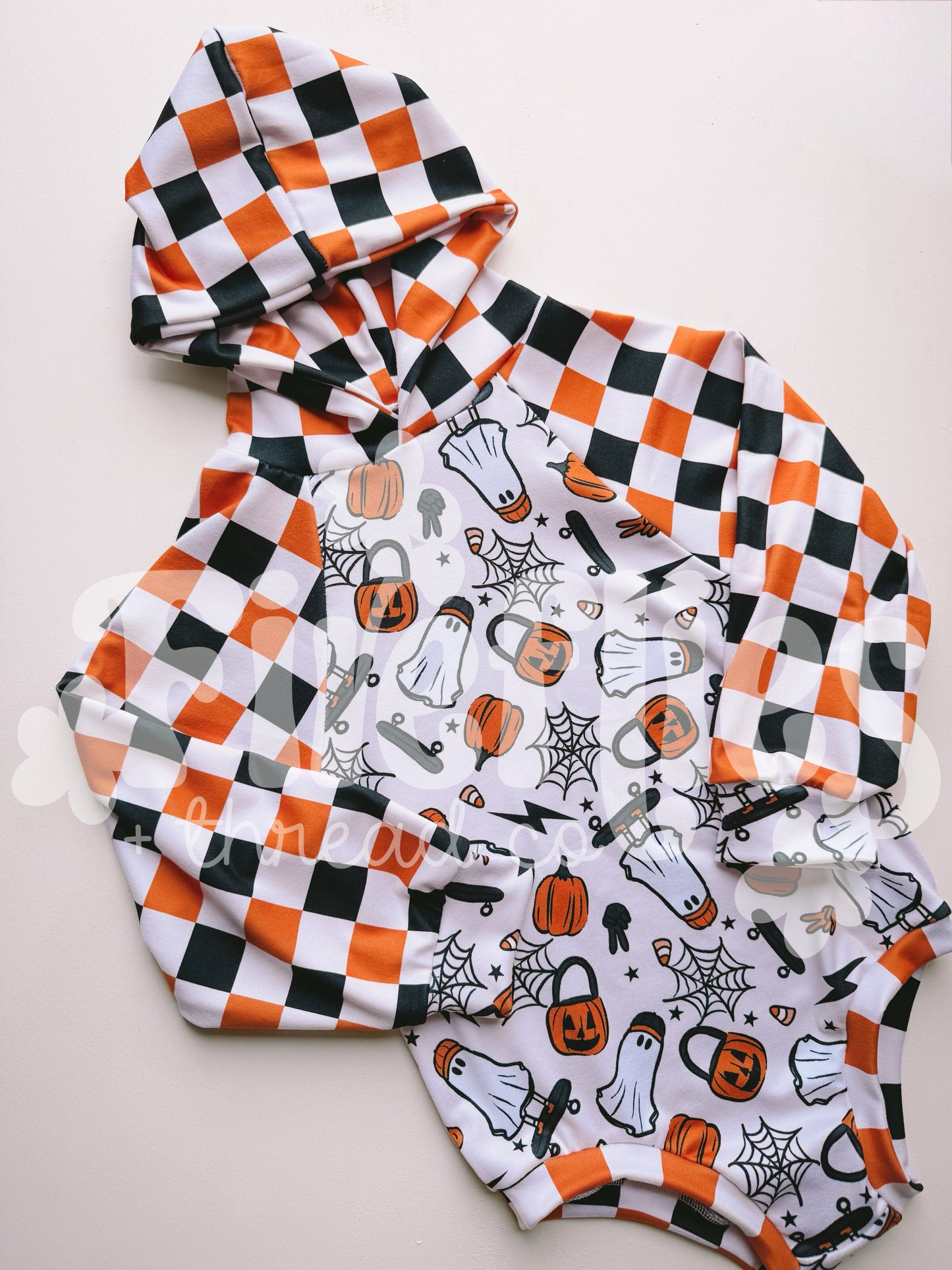 2t raglan hooded romper